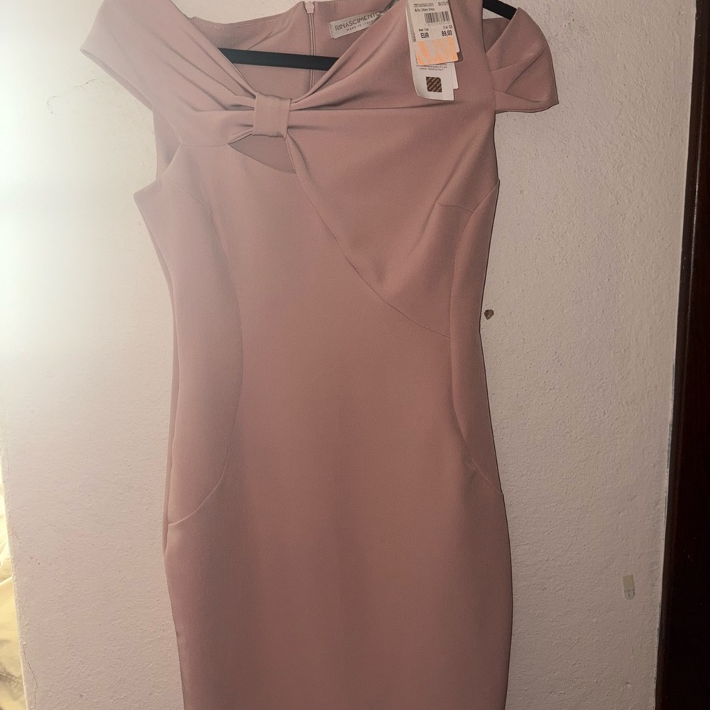 Rinascimento Blush Asymmetrical Dress